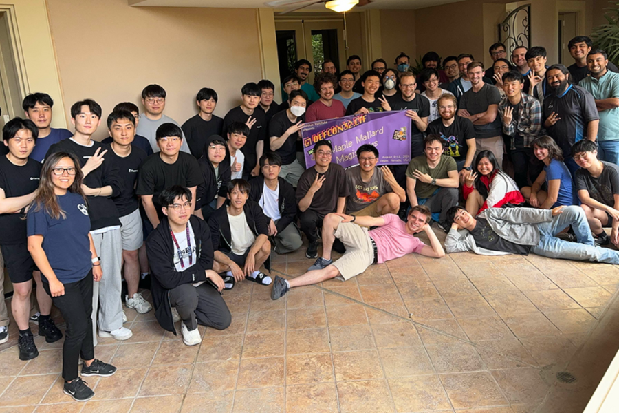 A group of students posing for a picture