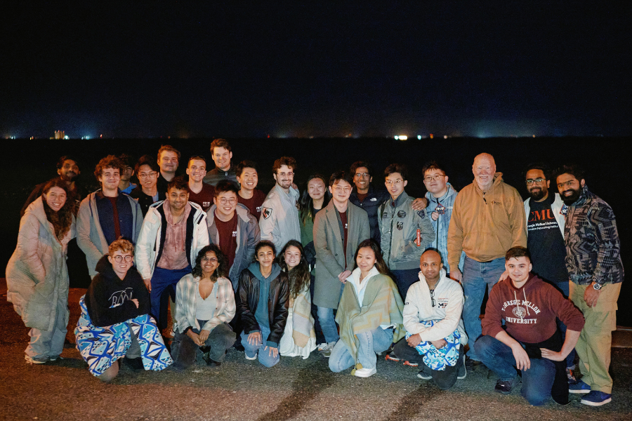 CMU students posing for picture