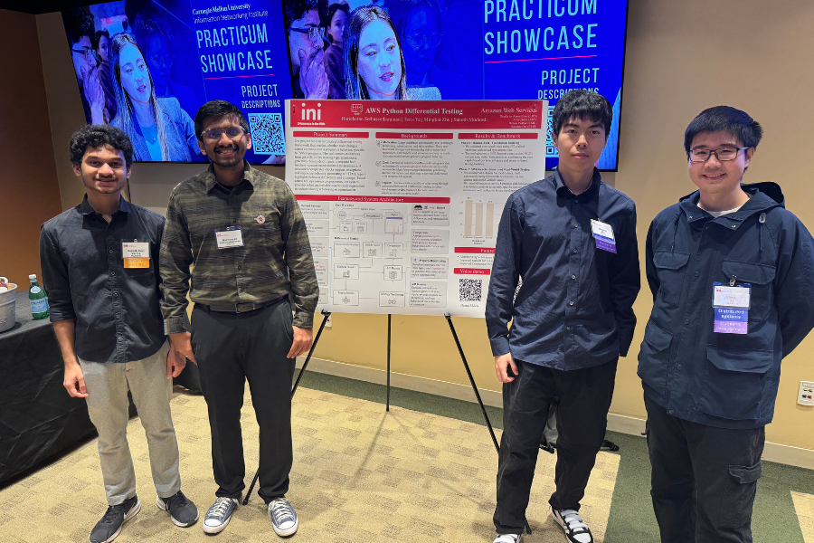 INI student team from Amazon at Practicum Showcase