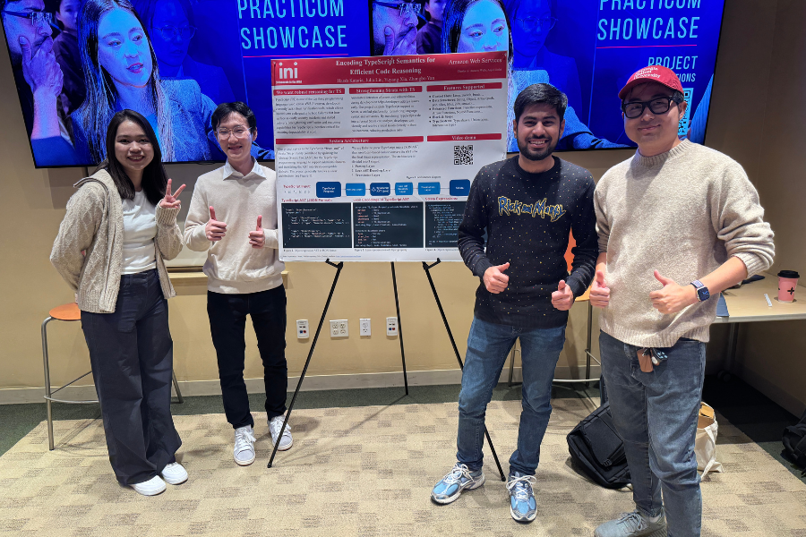 Amazon Web Services Practicum team at showcase