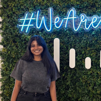Serena Gomez at her internship with Cisco