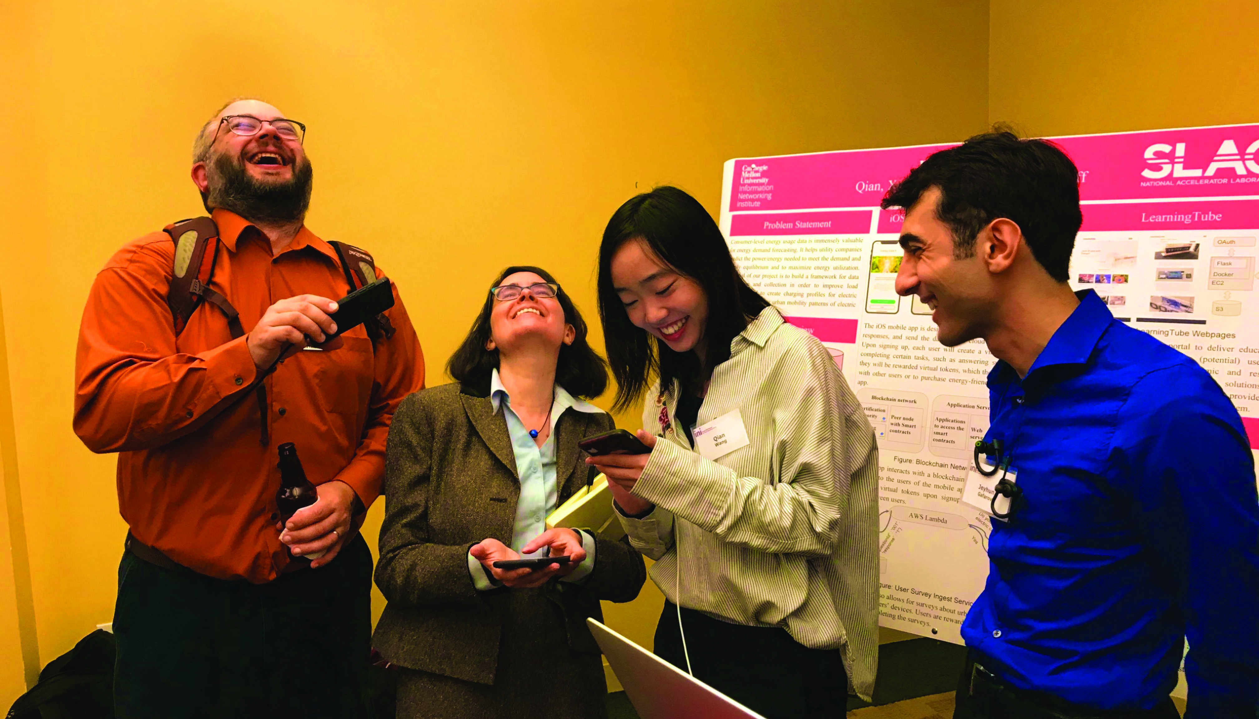 Students and faculty interacting