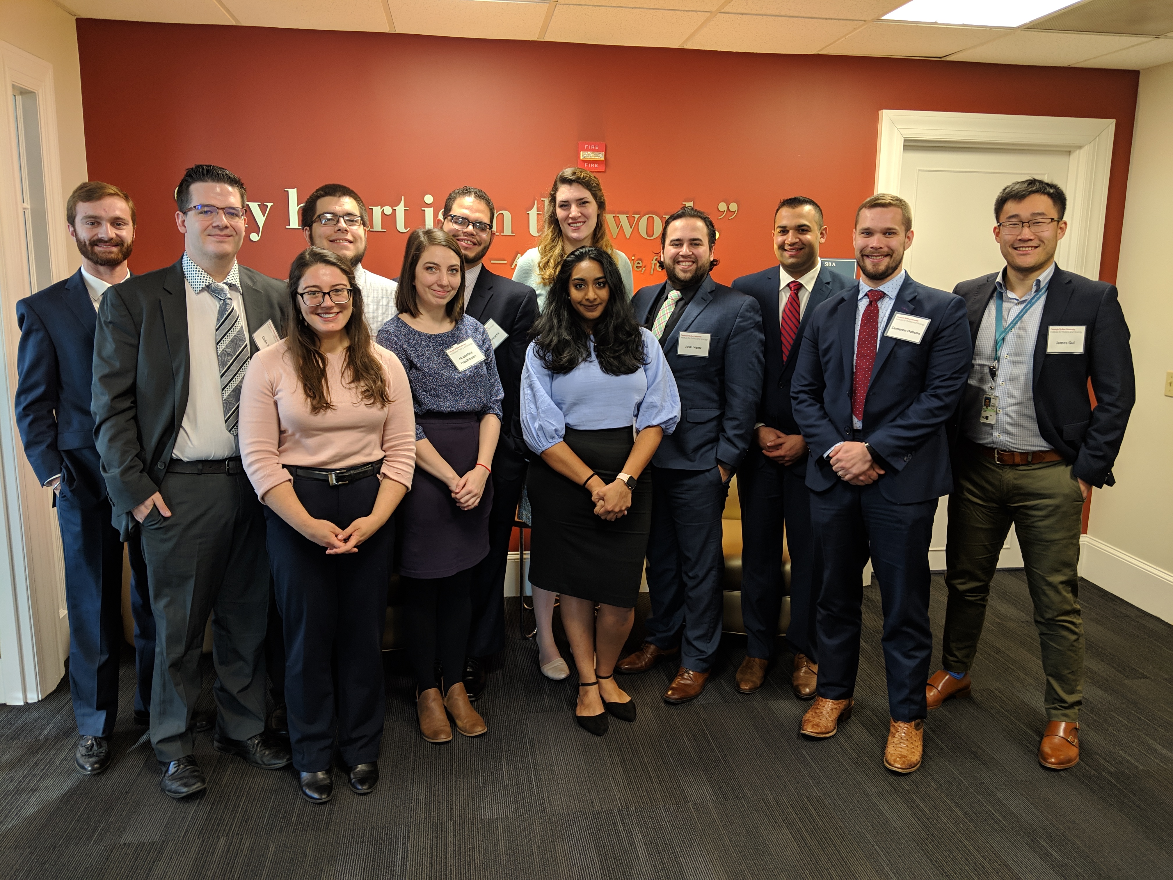 Students spoke with CMU alumni currently working in DC.