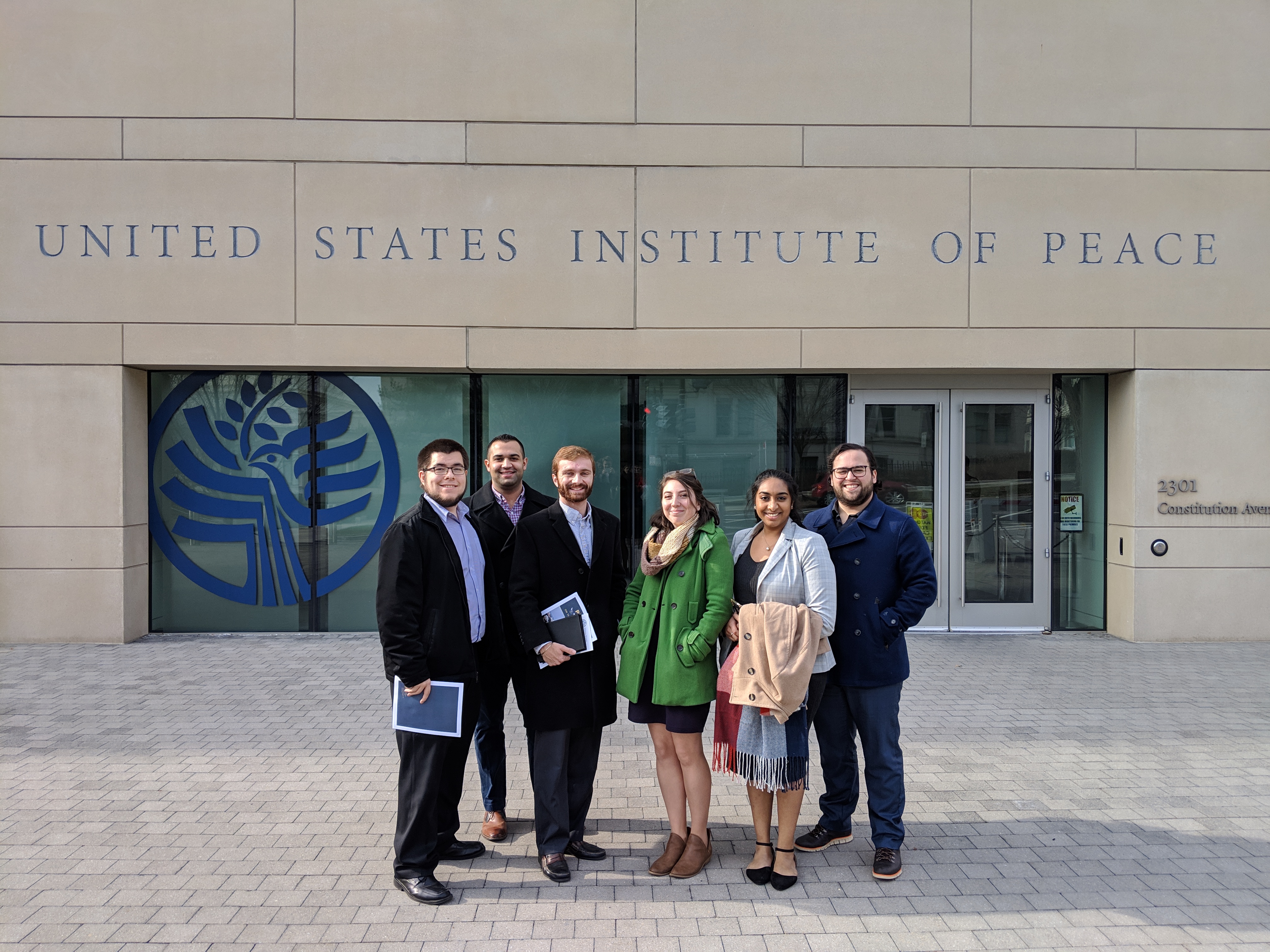 Students met with experts at the United States Institute of Peace.