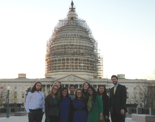 Fall 2015 CMU/WSP cohort in front of the US Capitol Building