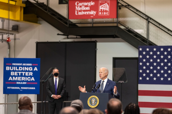President Biden Gives National Address at Mill 19