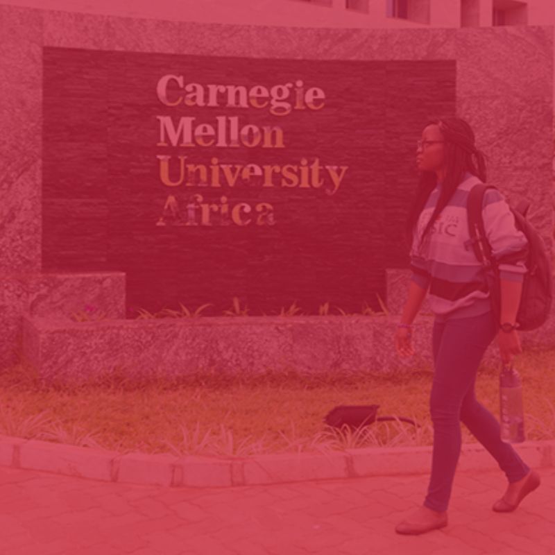 Person walking on CMU Africa campus