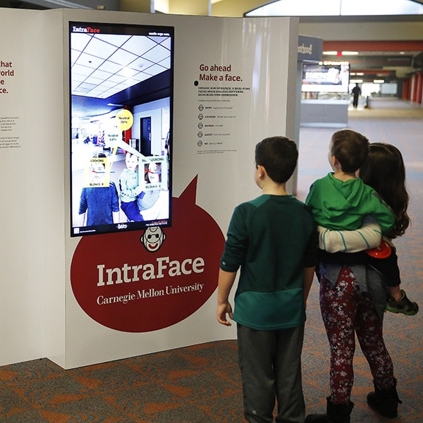 A picture of one of the airport exhibits built by CMU