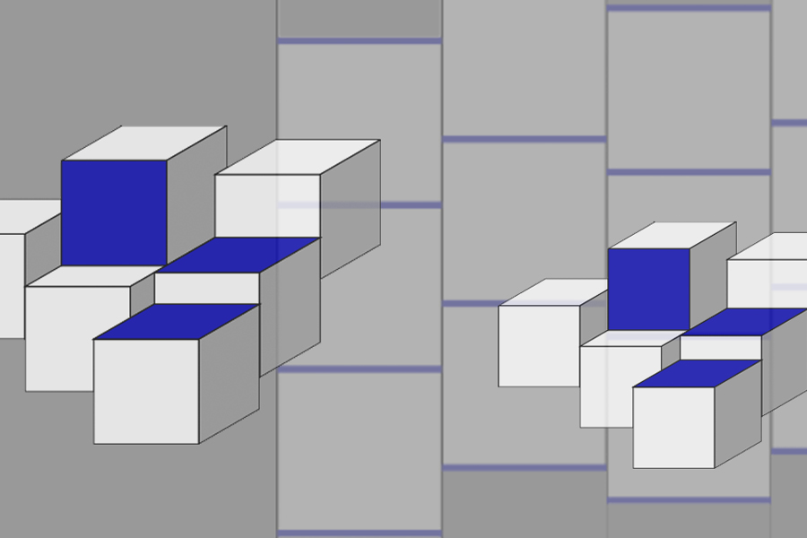 Any tiling of three-dimensional space with cubes includes cubes that intersect in a full two-dimensional face