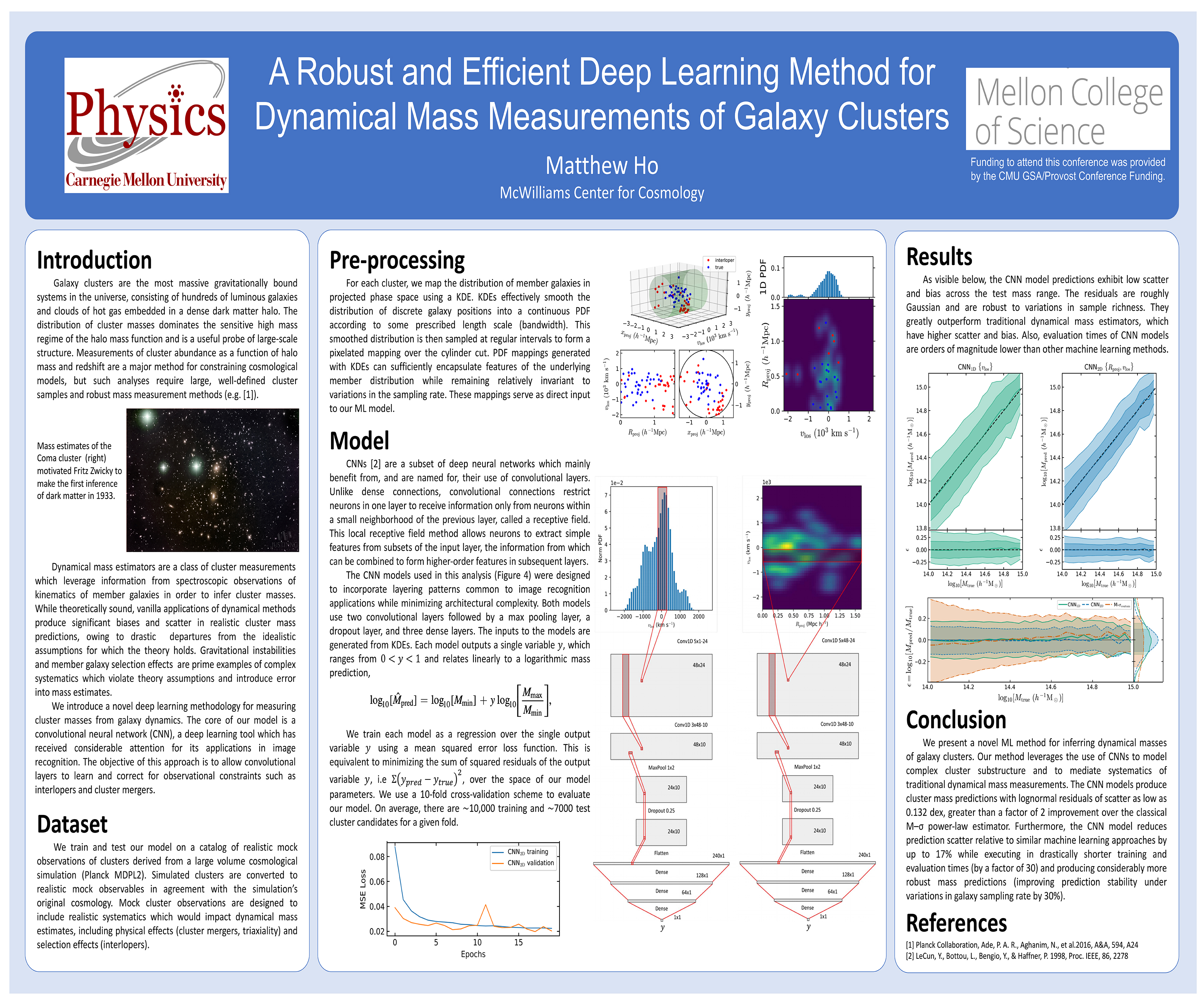 A Robust and Efficient Deep Learning Method for Dynamical Mass Measurements of Galaxy Clusters