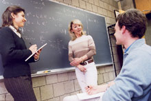 Irene Fonseca with students