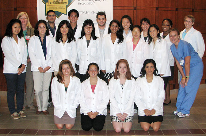 Students at the start of their 10-week preceptorship program