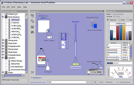 screenshot of virtual lab
