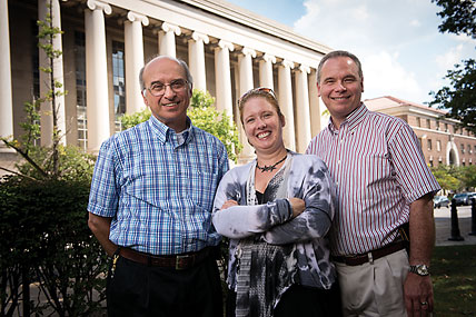 Photo of Fred Lanni, Luisa Hiller and Aaron Mitchell