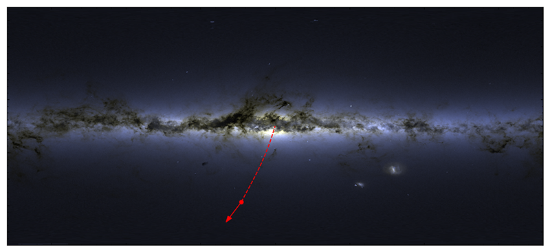 star ejected by black hole