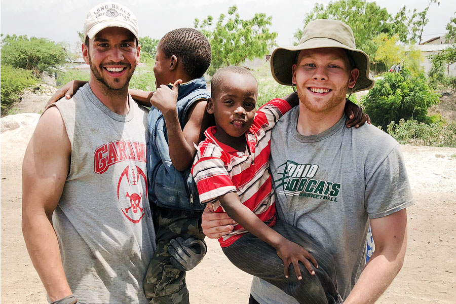 Dallas Foster on mission trip in Haiti