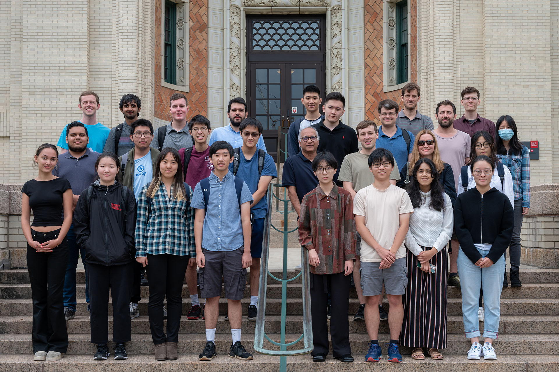 groups of students standing together