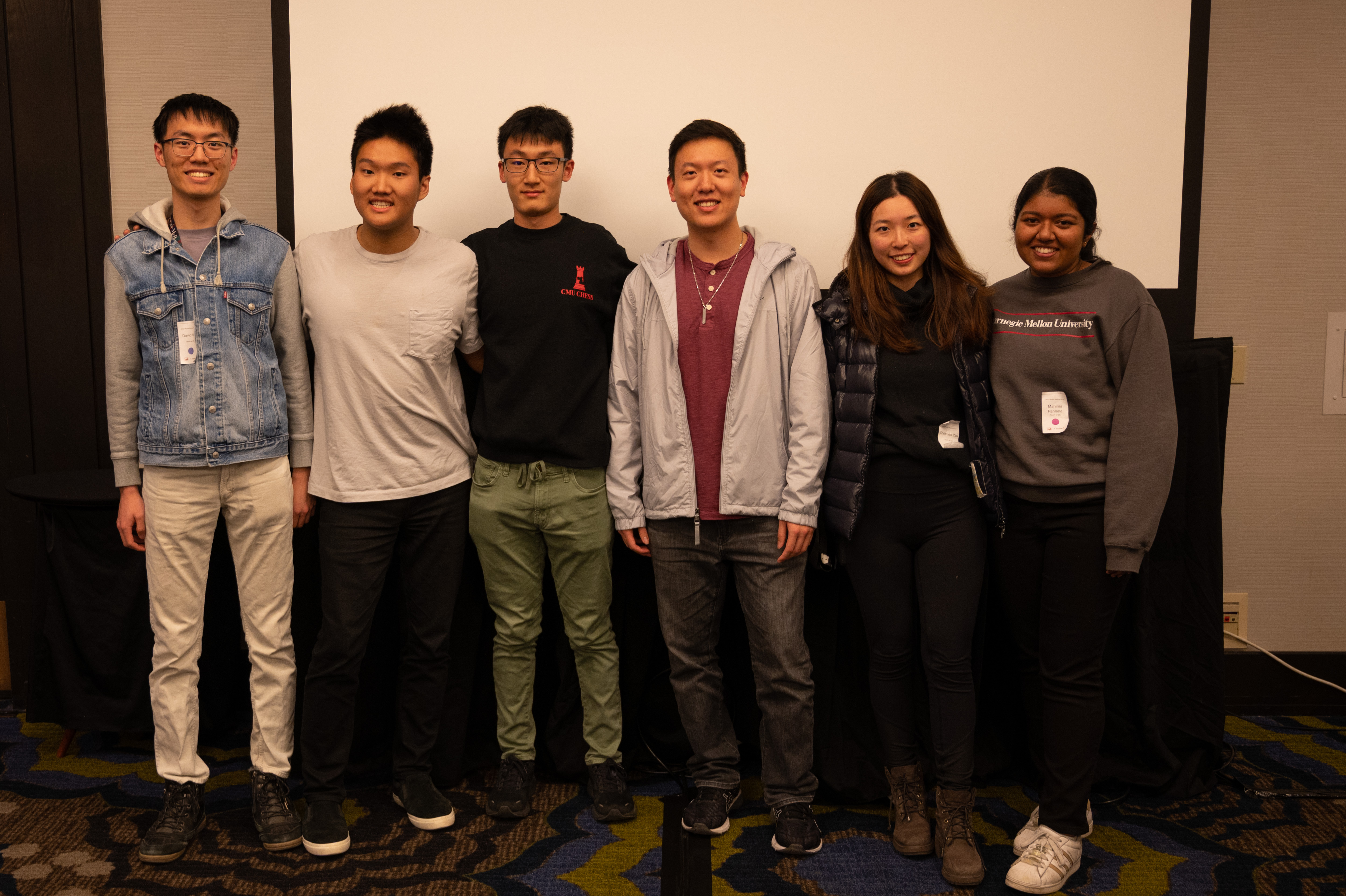 Team W from left to right: David Wu, Eric Oh, Jonathan Liu, John Wang, Christina Yao and Mahima Pannala