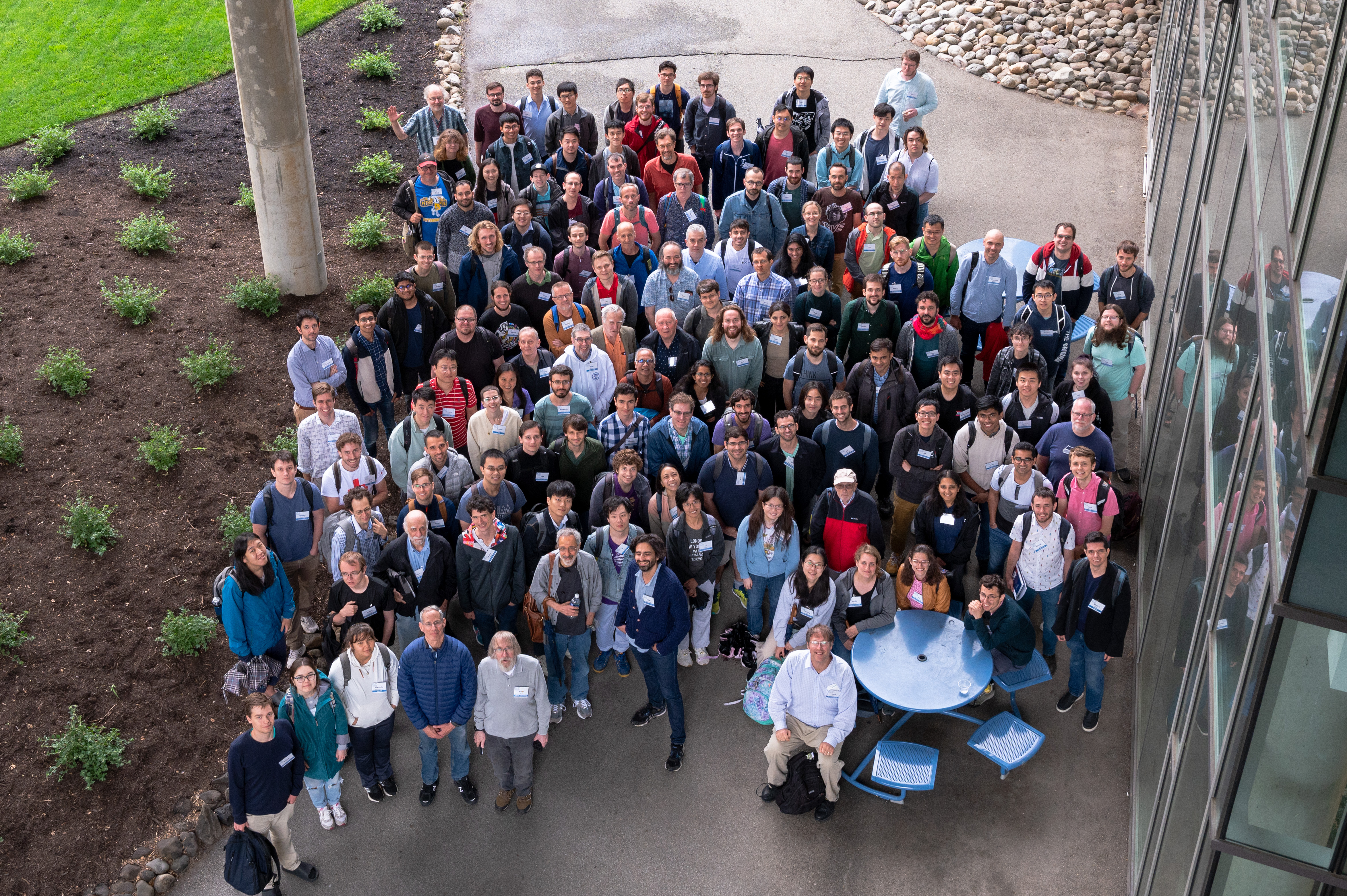 mathematicians gathered for a group photo