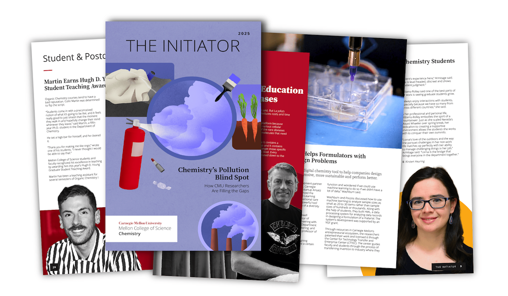 An image of spreads from The Initator