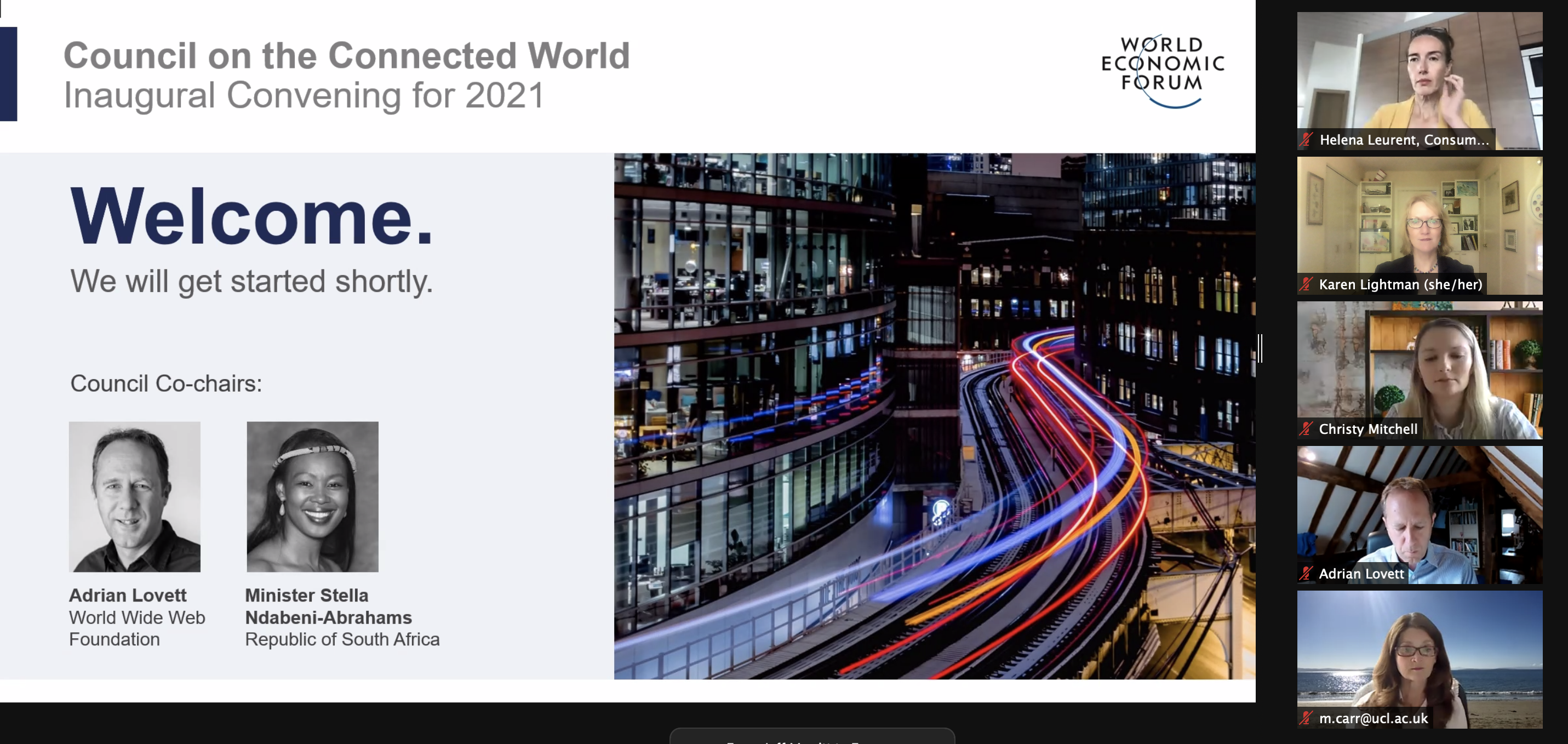 World Economic Forum Council on the Connected Worlds
