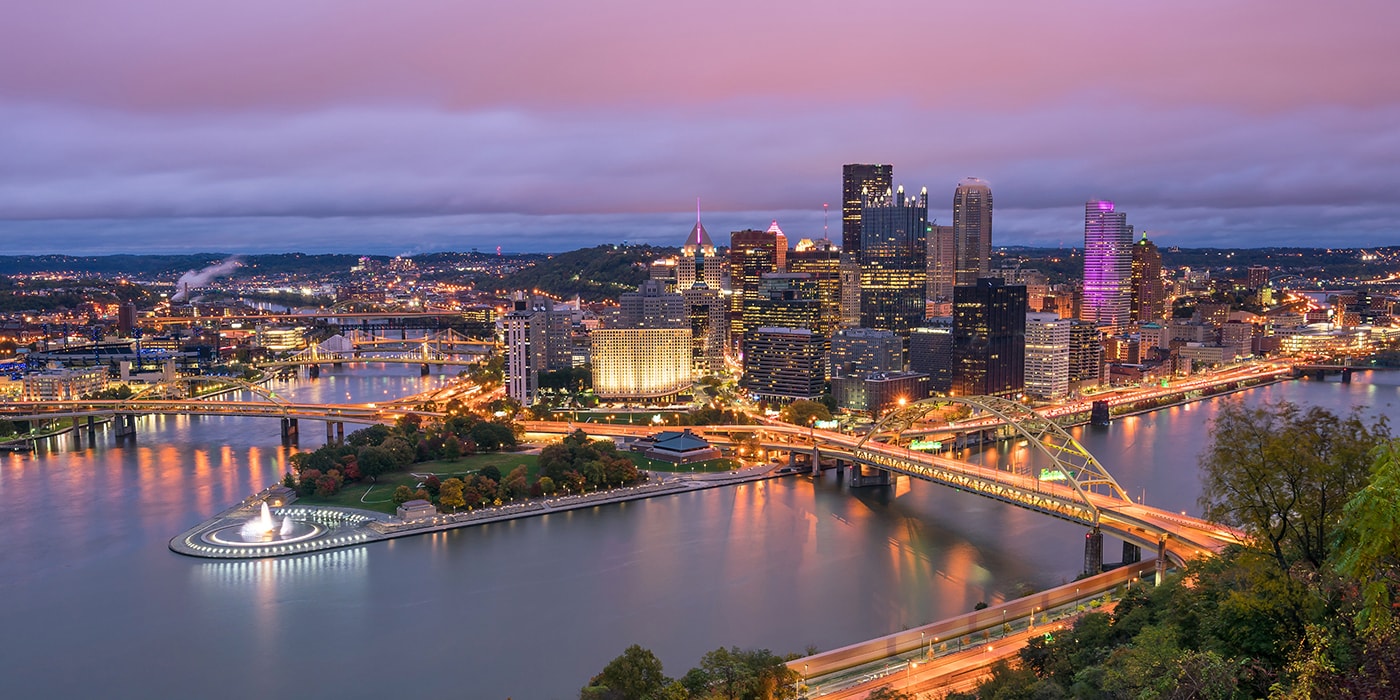 Pittsburgh city skyline