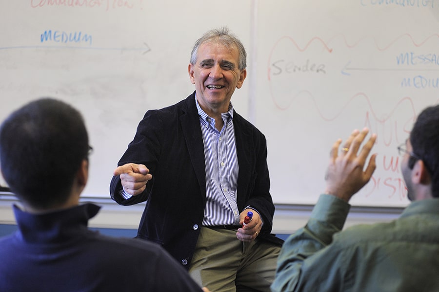 Ed Barr in the classroom