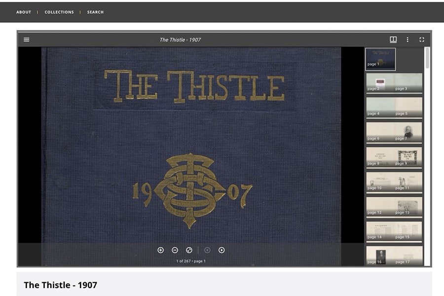 A screen shot of the Thistle