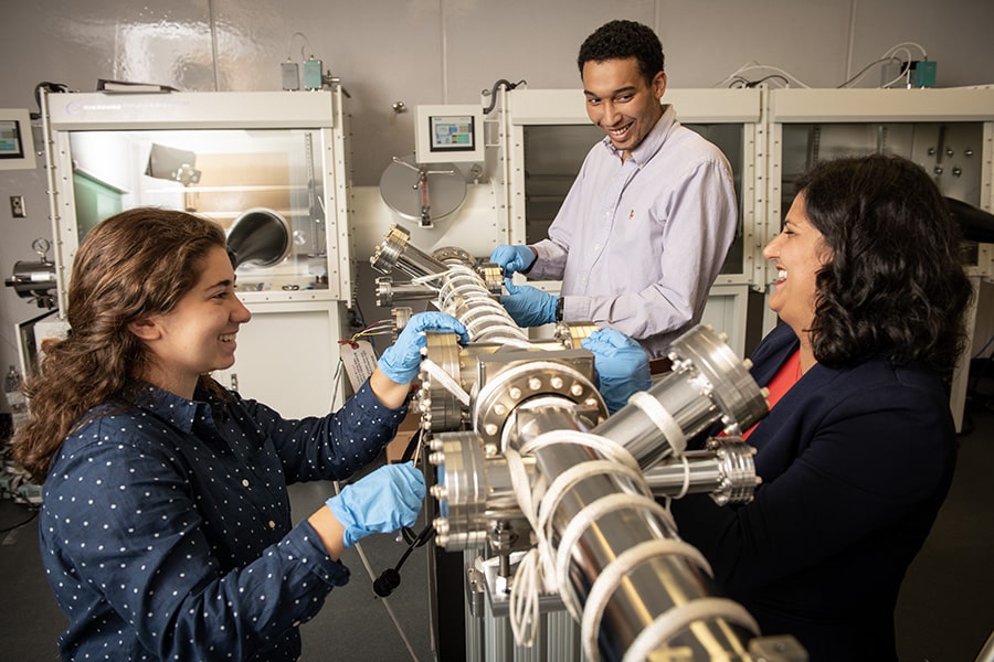 Students in a lab