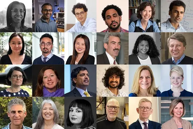 Mosaic of faculty headshots