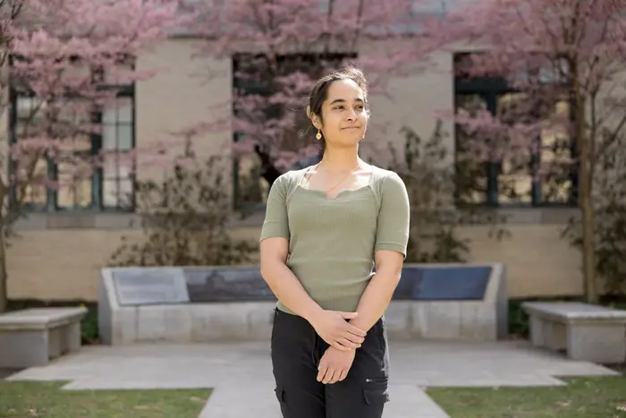 Sherry Sarkar, a Ph.D. student in the Department of Mathematical Sciences.