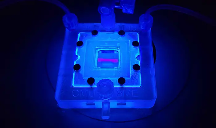A bioprinting tool used by Biomedical Engineering.