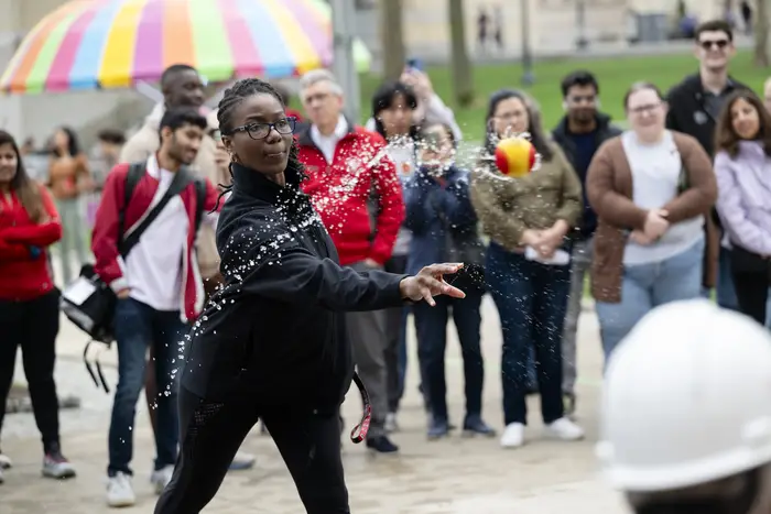 A thrower at Douse-A-Dean.