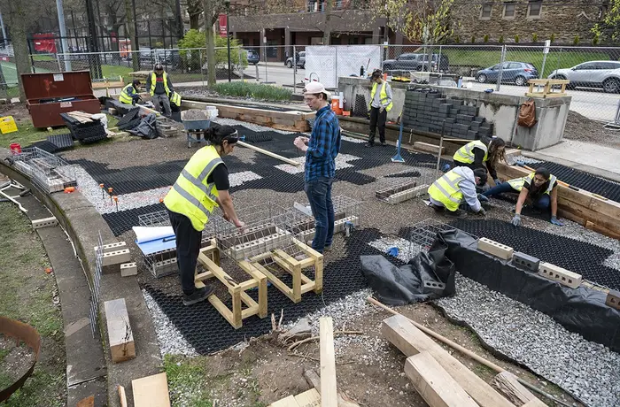 Students at work