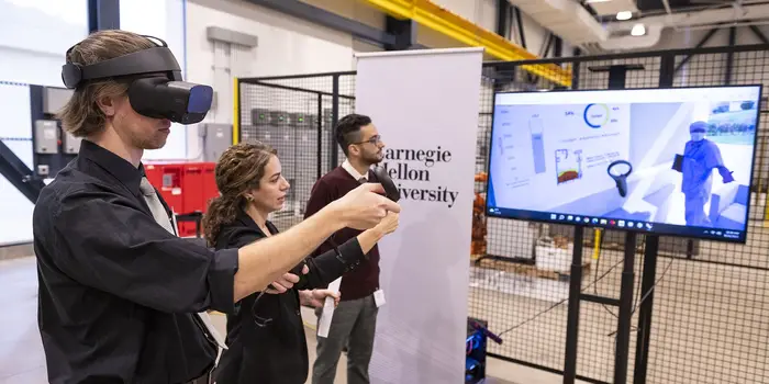 A VR display