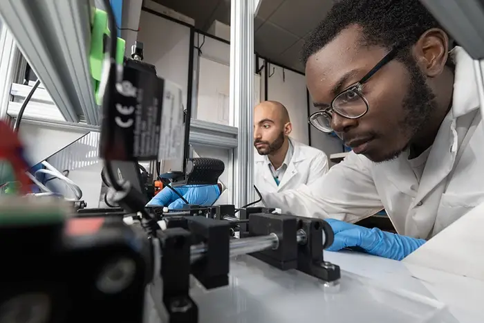 A student researcher in a lab
