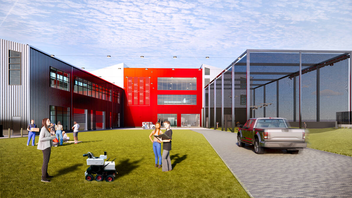A rendering of the Robotics Innovation Center