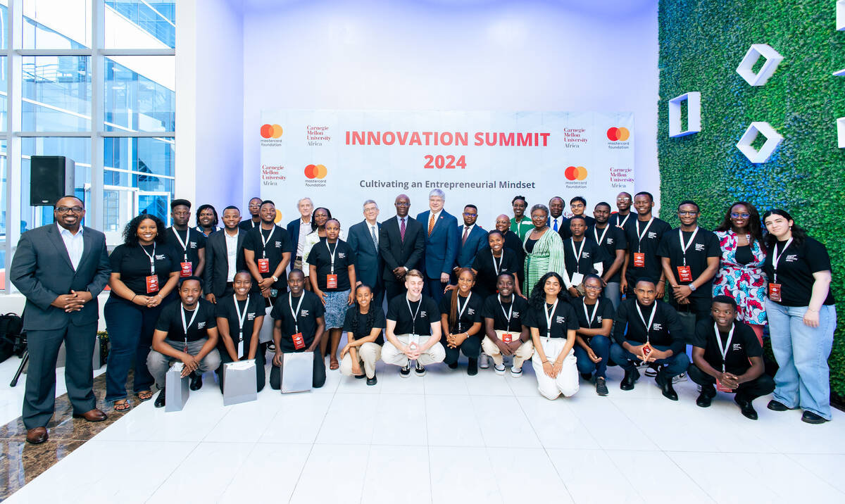 A group photo at the Innovation Summit 2024 at CMU-Africa.