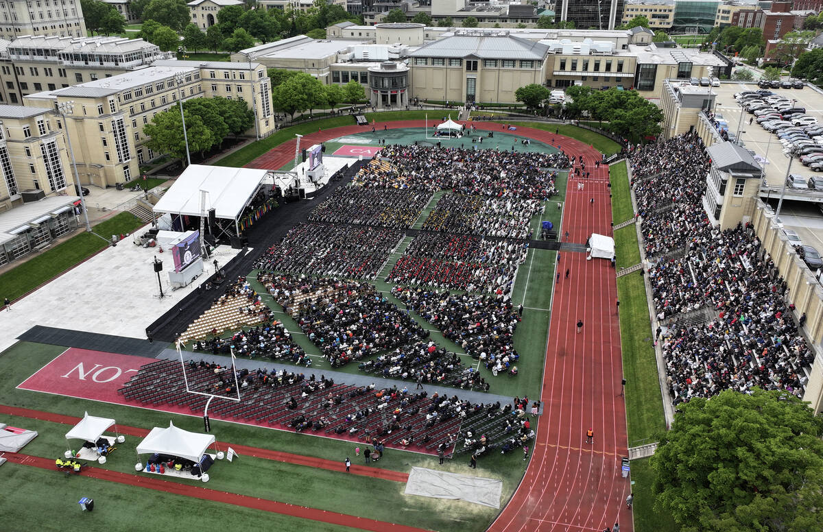 CMU Commencement 2024 aerial photo.