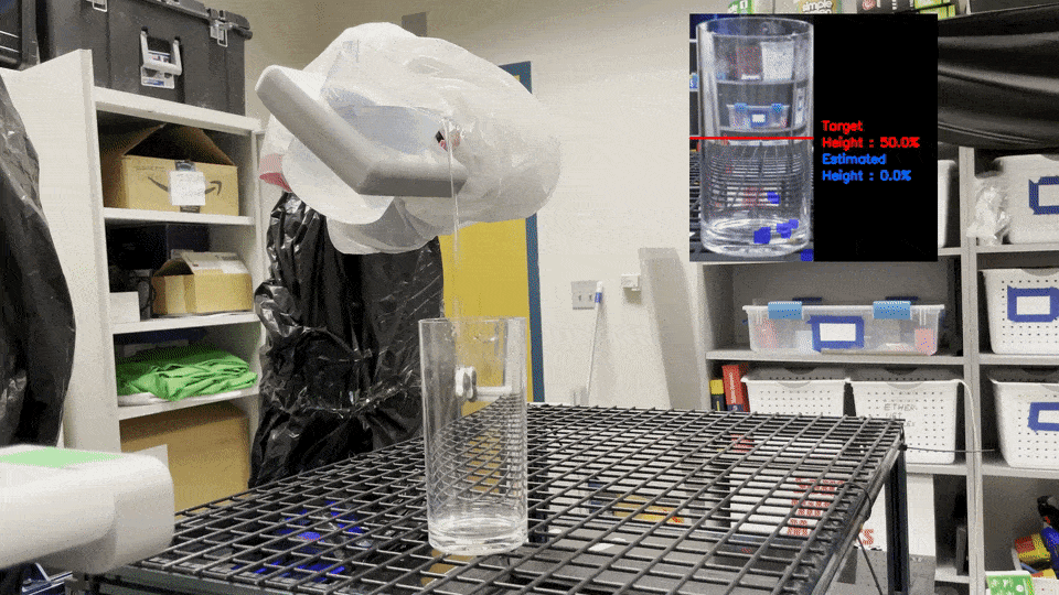 A robot pouring water