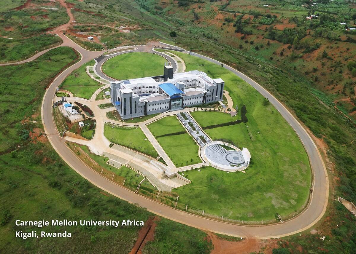 Aerial photo of CMU-Africa
