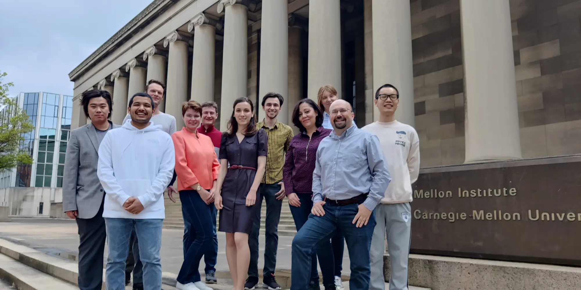 Chemistry Associate Professory Olexandr Isayev (second from right) and his research group