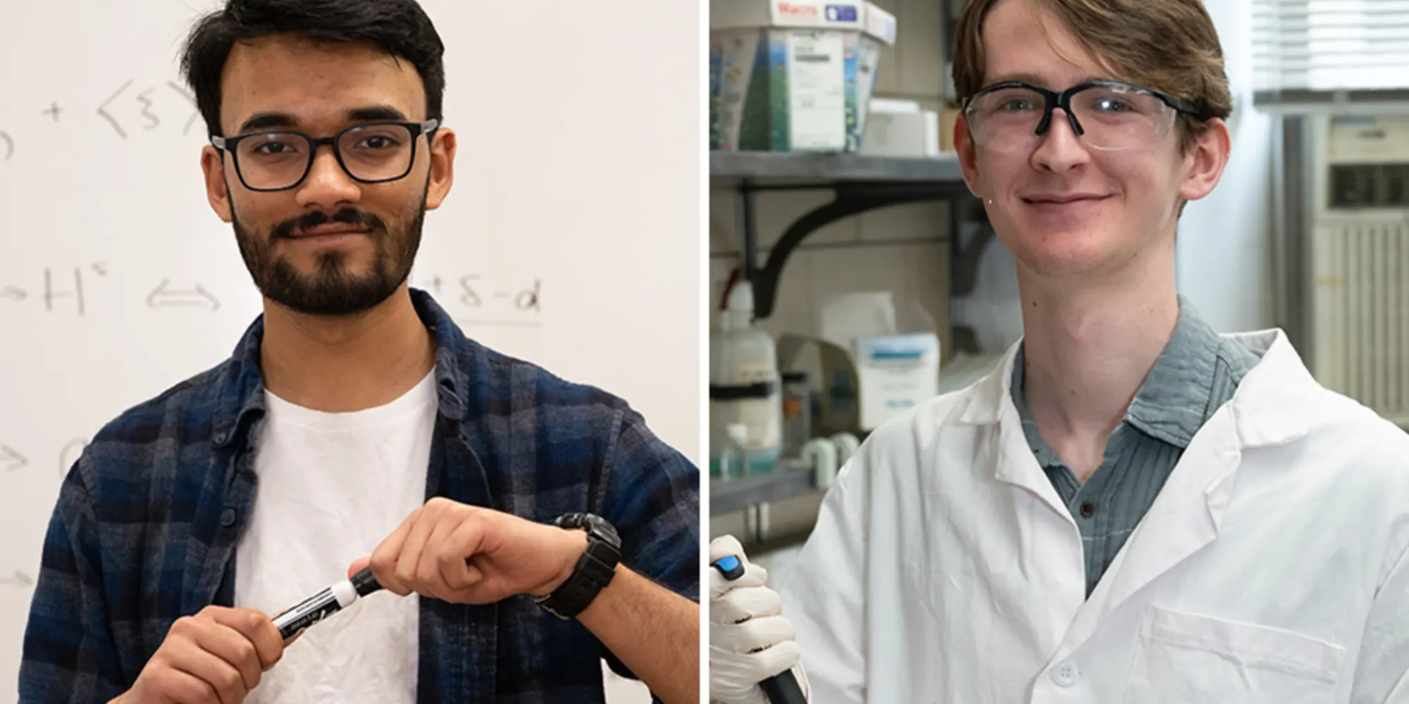 Side by side student headshots