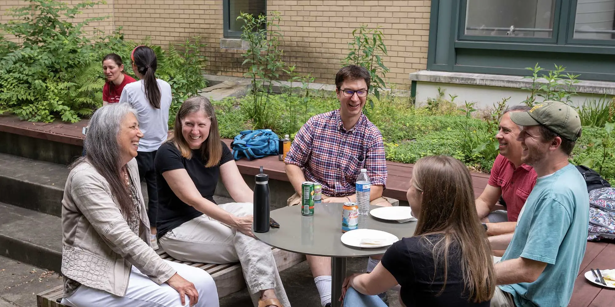 A group talking