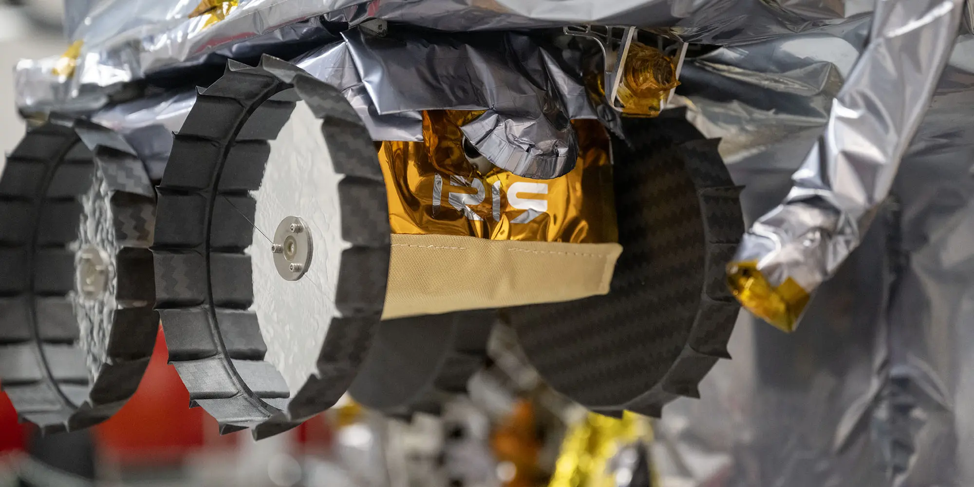 CMU’s Iris rover sits secured to the Peregrine Lunar Lander inside a clean room at Astrobotic’s headquarters in Pittsburgh.