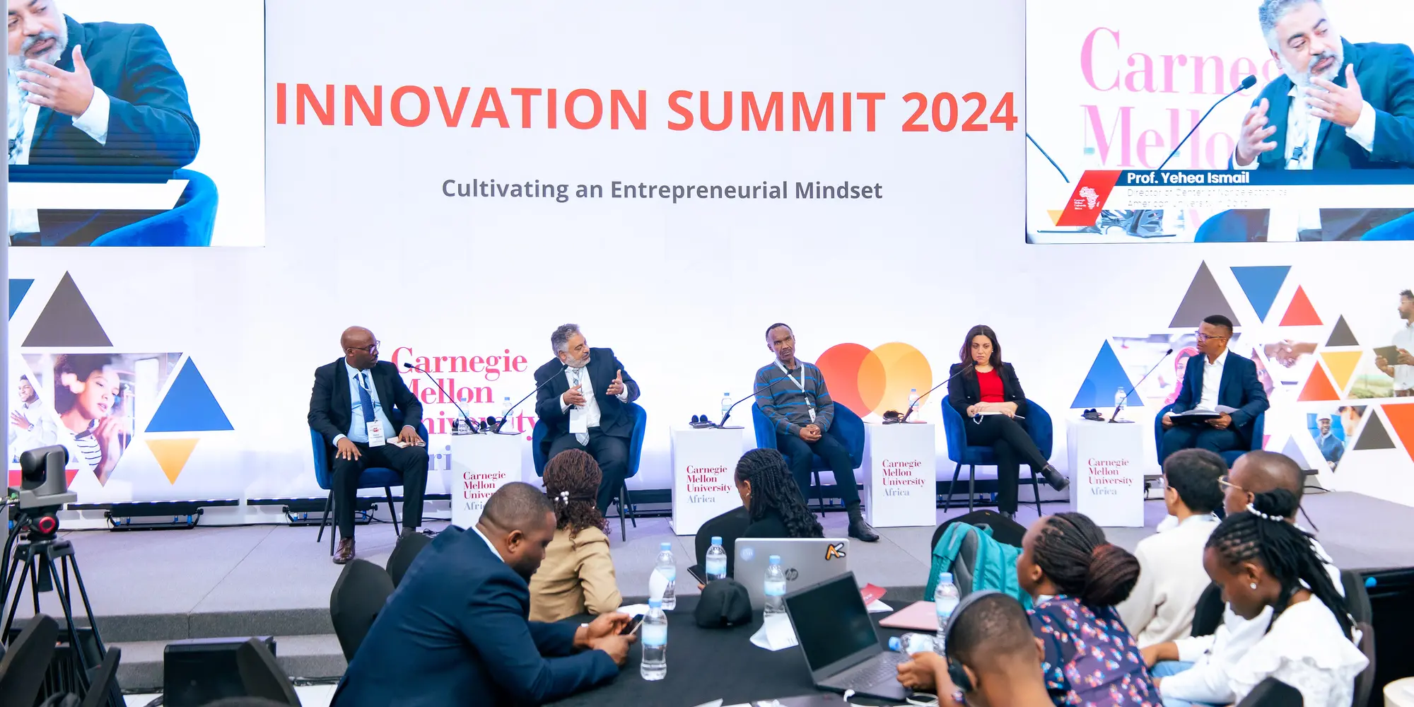 A panel at the 2024 Innovation Summit at CMU-Africa.