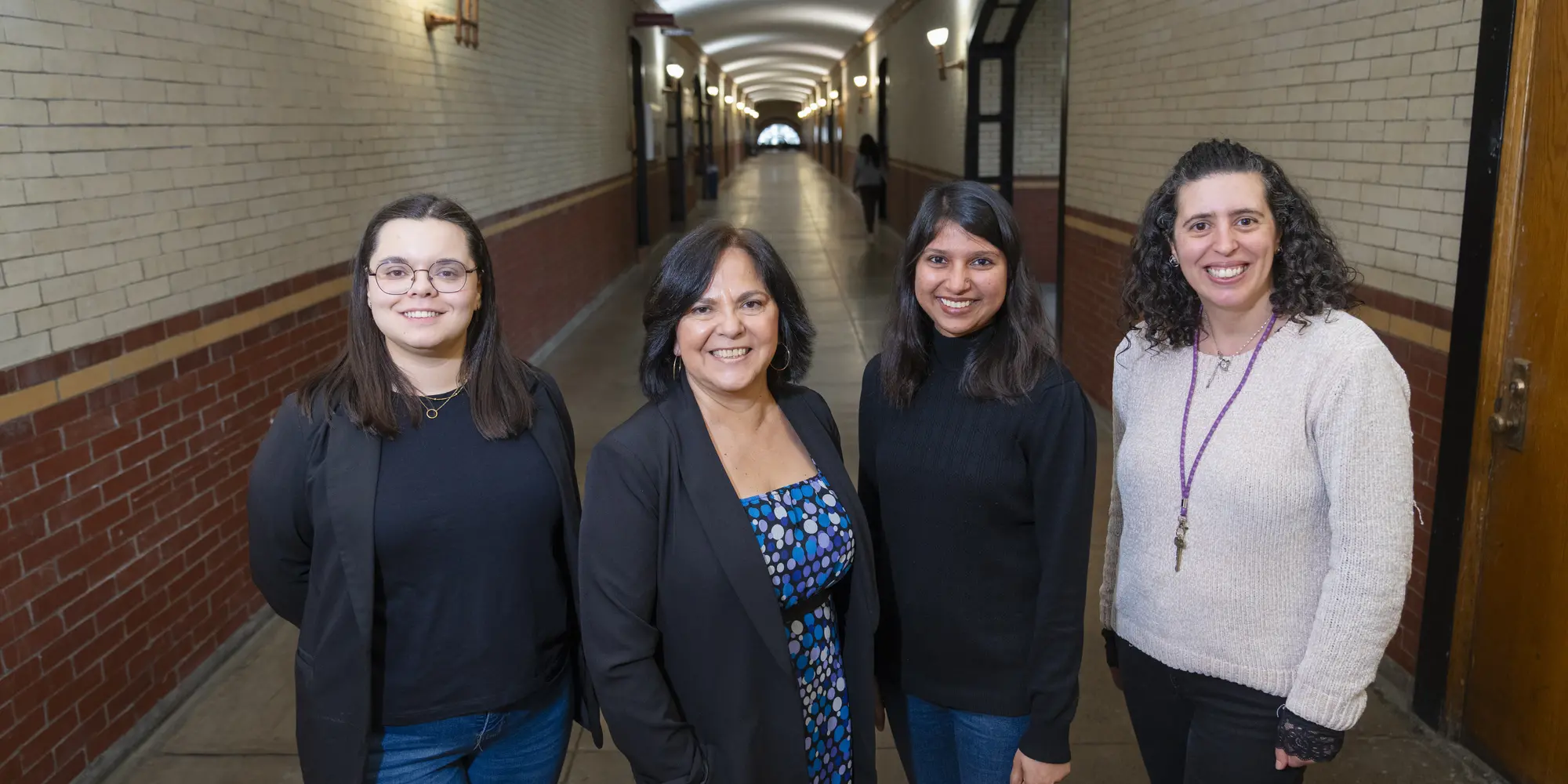 (from left to right) The CMU team consists of Carolina Da Cunha Carreira, a Ph.D. student, Cleotilde Gonzalez, Anu Aggarwal, a research associate, and Maria Ferreira, a post-doctoral fellow in the Gonzalez lab.