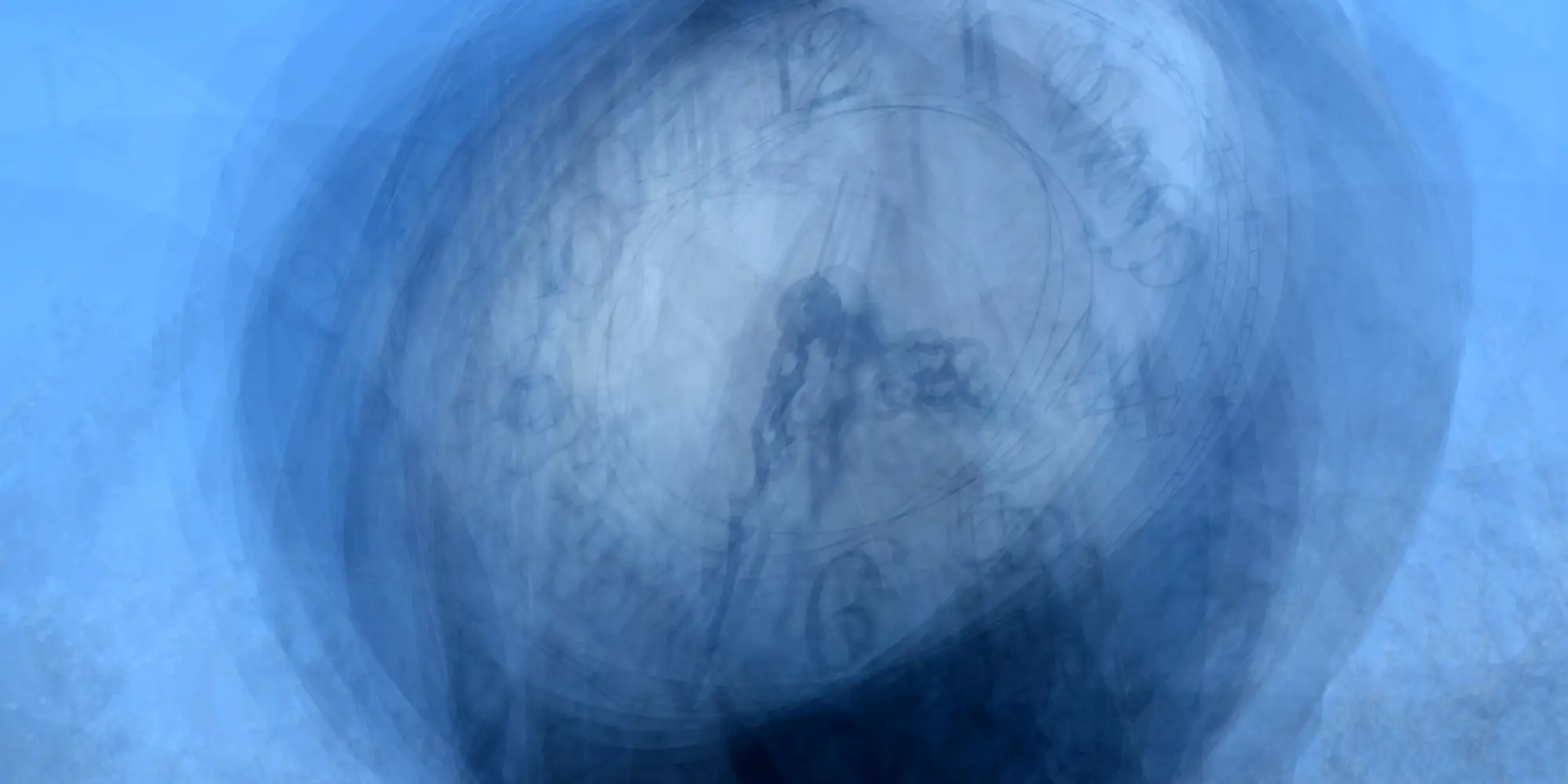 Day 49: 49 overlaid photographs of the clock on the Cut.