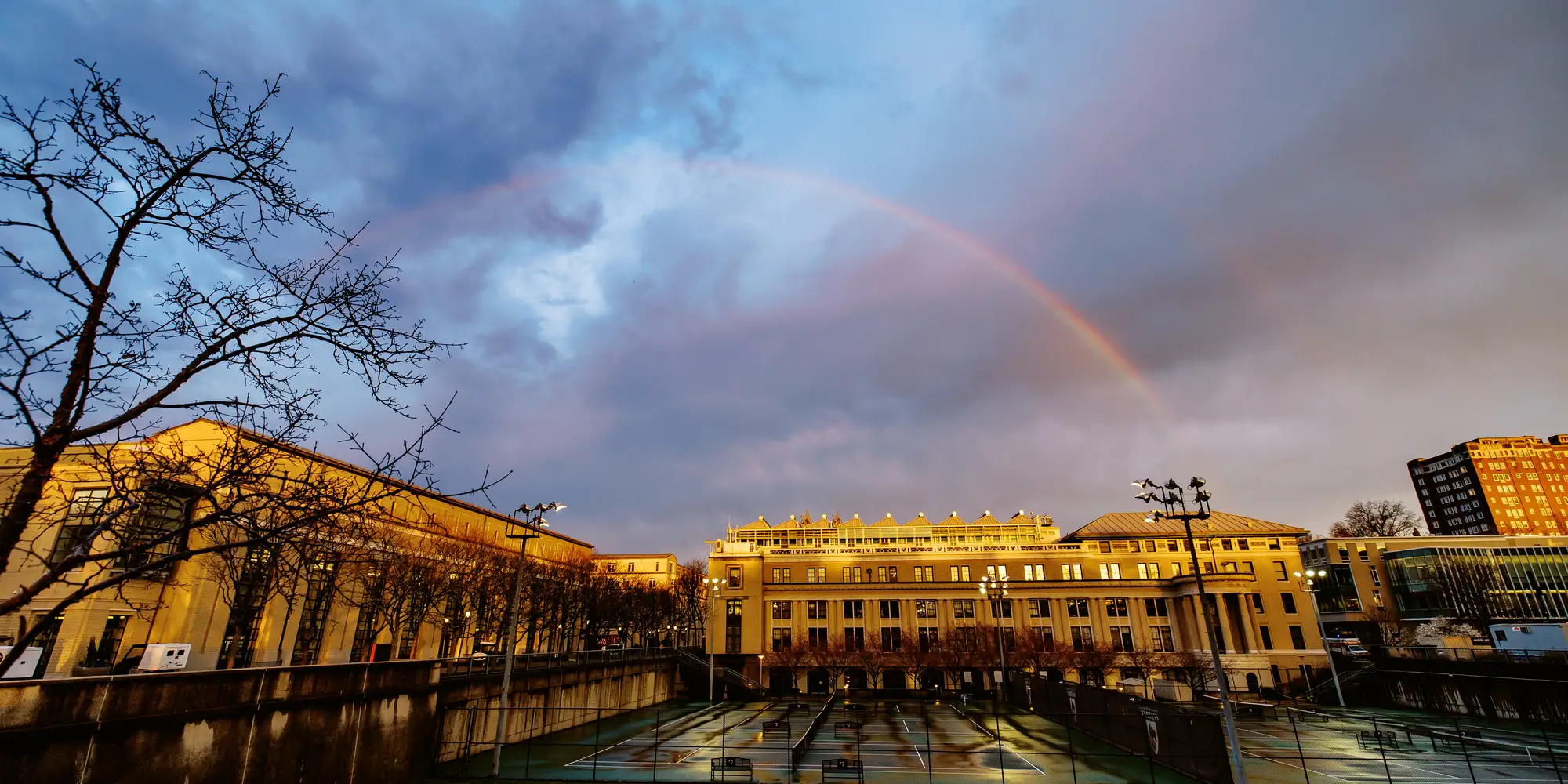 A rainbow over CMU.