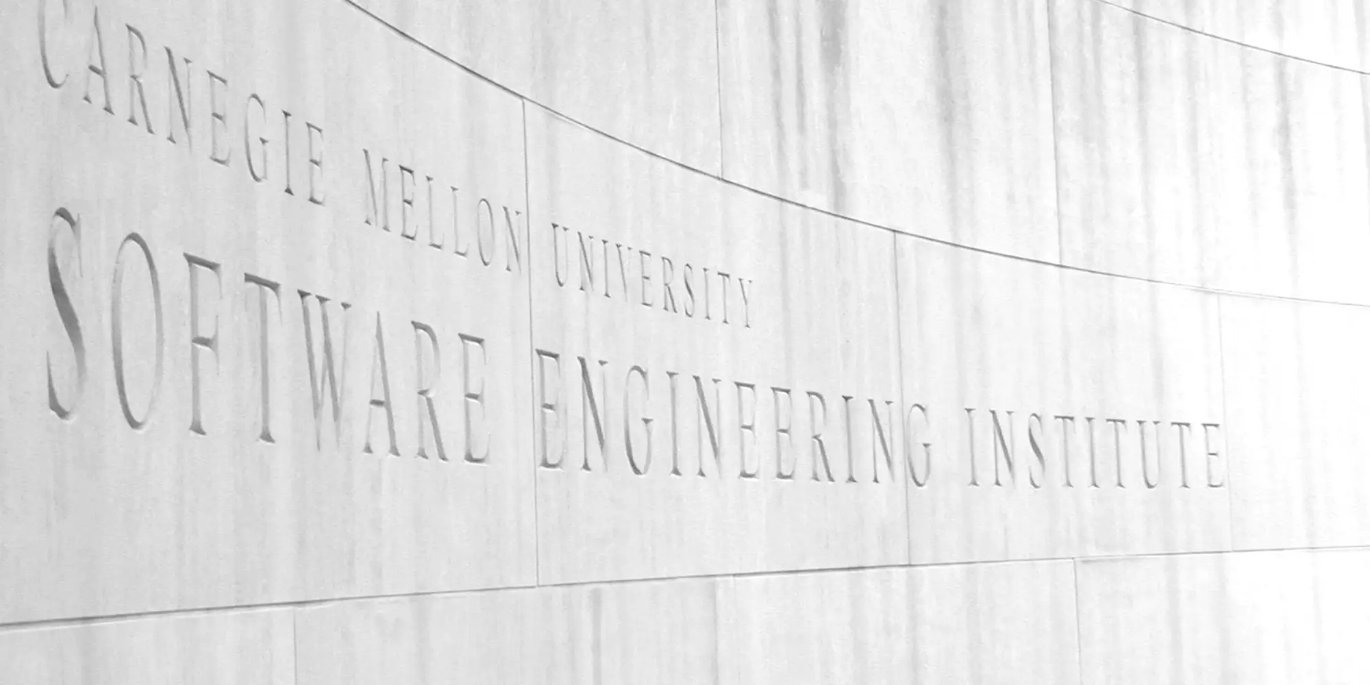 Close shot of Software Engineering Institute building sign 